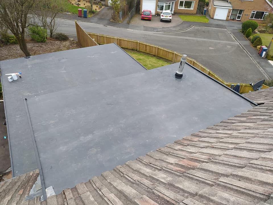 flat roof repaired in Nottingham by Superdry Roofing Solutions